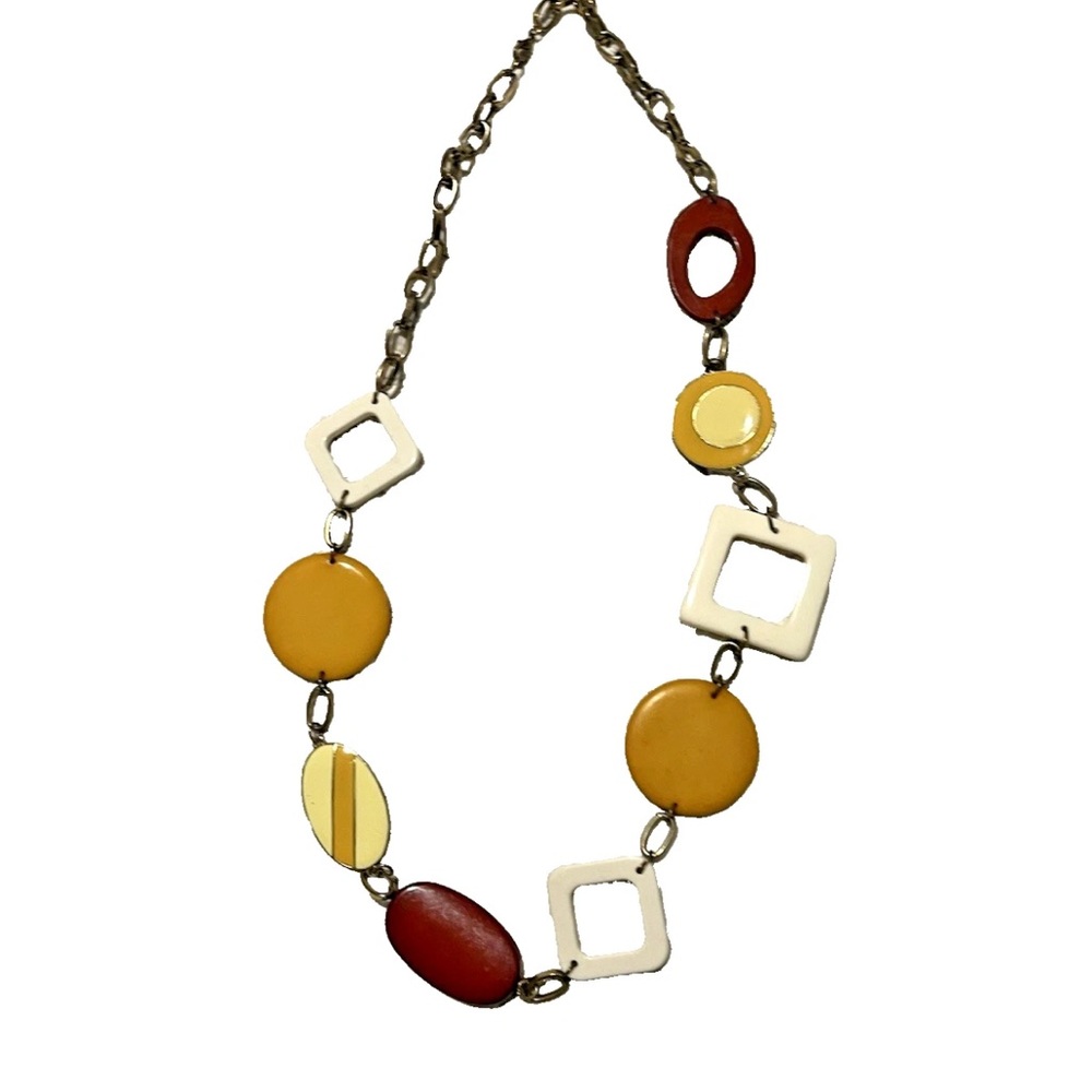 Stylish Multicolor Geometric Necklace